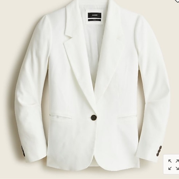 JCREW Matching White Kate linen pants and Parke blazer - Picture 4 of 16